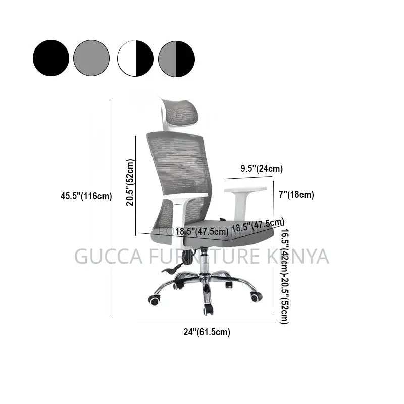 Office Chairs: Adjustable Ergonomic Mesh Office Chair
