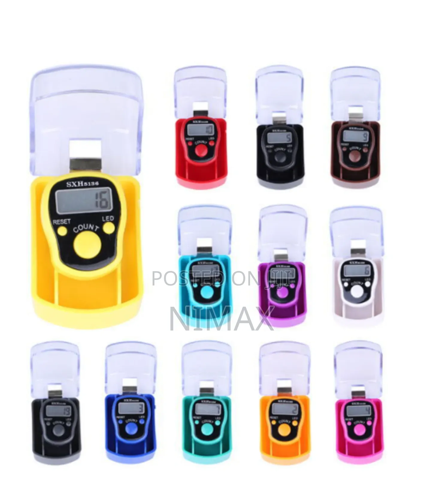 Digital Led Hand Tally Counter Multiple Colours