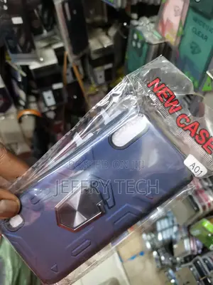 Rotation Ring Kickstand Cases for Samsung Galaxy A01-Blue