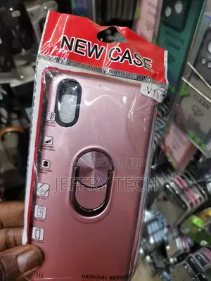 Vivo V11 Case Shockproof Kickstand With 360 Ring Holder-Pink