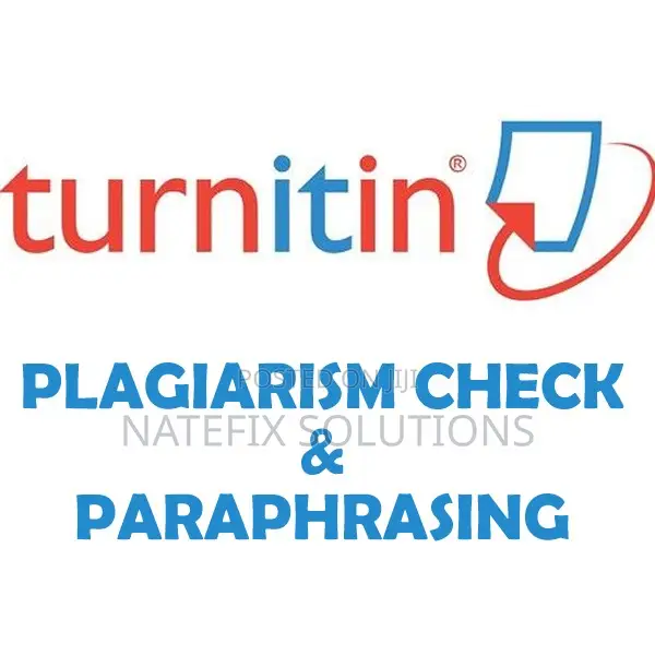 Turnitin Plagiarism Check and Paraphrasing