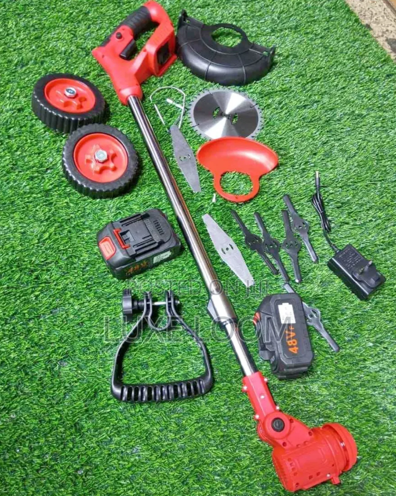 Brush Cutter With Two Batteries