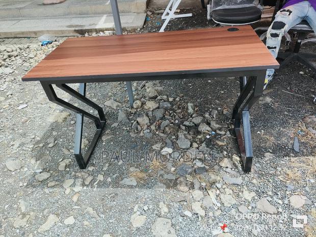 Office Computer Desk With Metallic Stands - main view