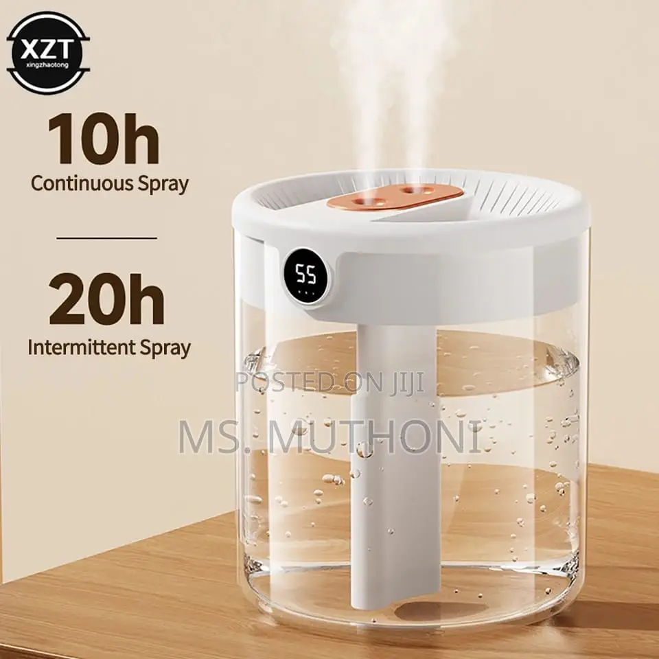 2L Double Nozzle Air Humidifier With LCD