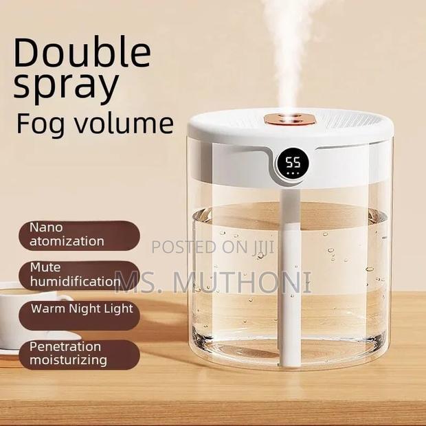2L Double Nozzle Air Humidifier With LCD - thumbnail 6