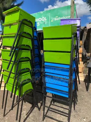 Green Blue School Lockers