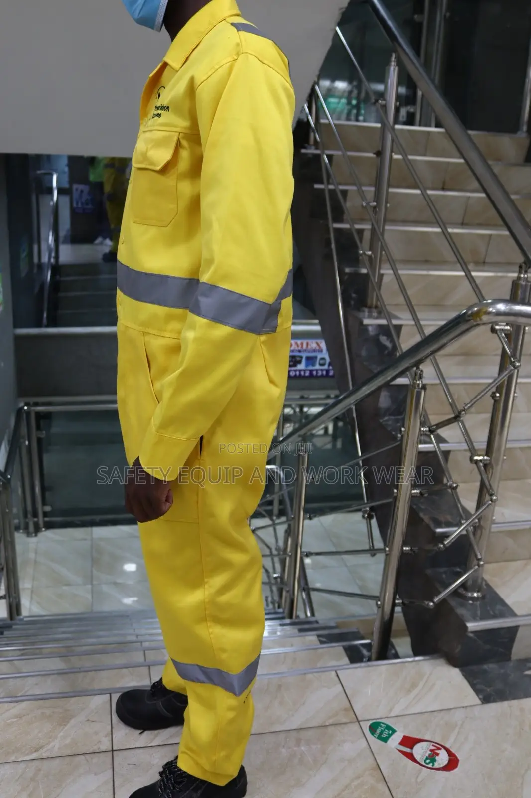 Overall Yellow Twill Branded
