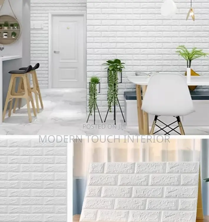 White 3d Foam Panel