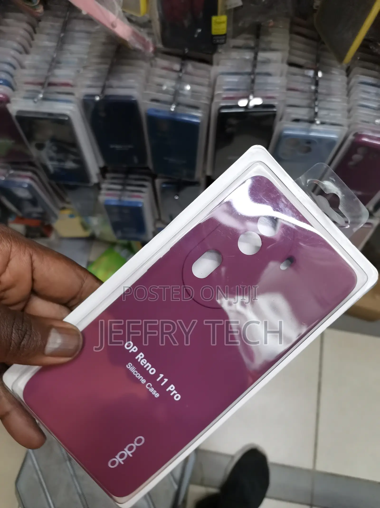 Liquid Silicone Back Case for Oppo Reno 11 Pro 5g-Burgundy