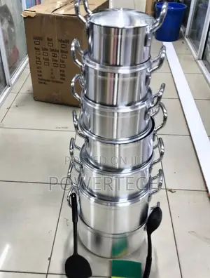 Tornado Stainless Alluminium Cookware Sufuria Set 14pc
