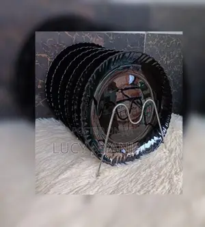 Plates *6pcs Shell Black Plates *