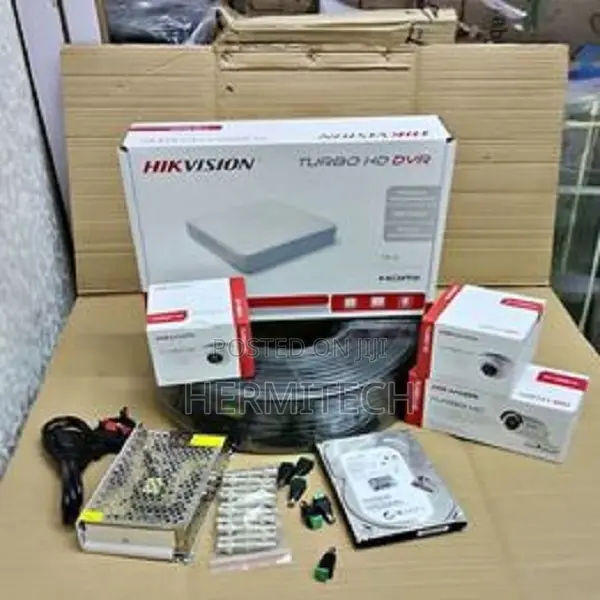 Hikvision 5 Full HD 2MP CCTV Cameras Complete Security Surv