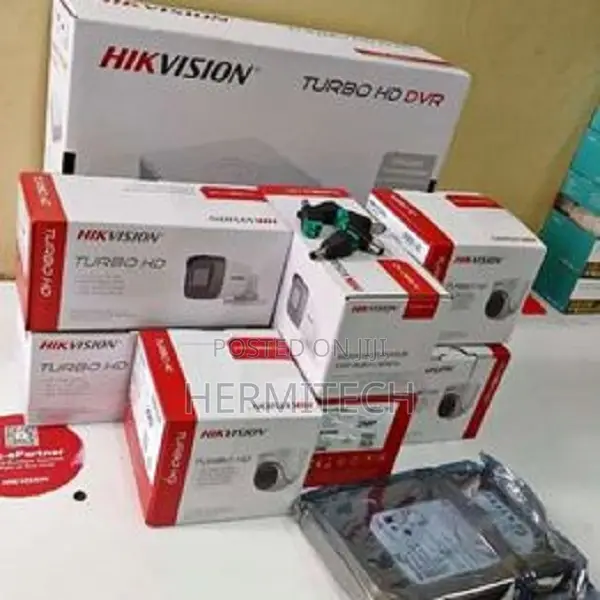 Hikvision 5 Full HD 2MP CCTV Cameras Complete Security Surv