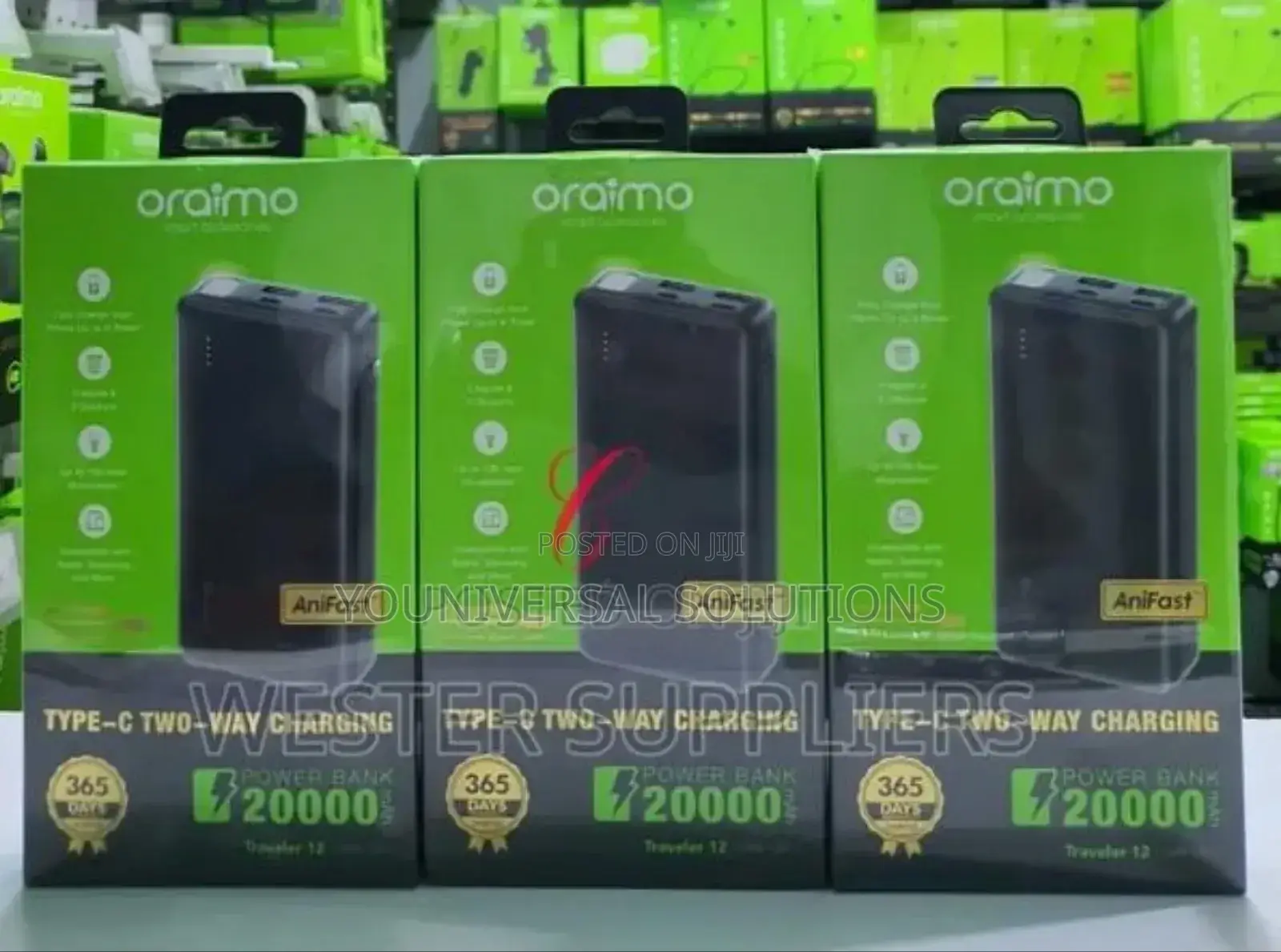 Oraimo Traveler 12 20,000mah Power Bank With Type C