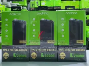 Oraimo Traveler 12 20,000mah Power Bank With Type C