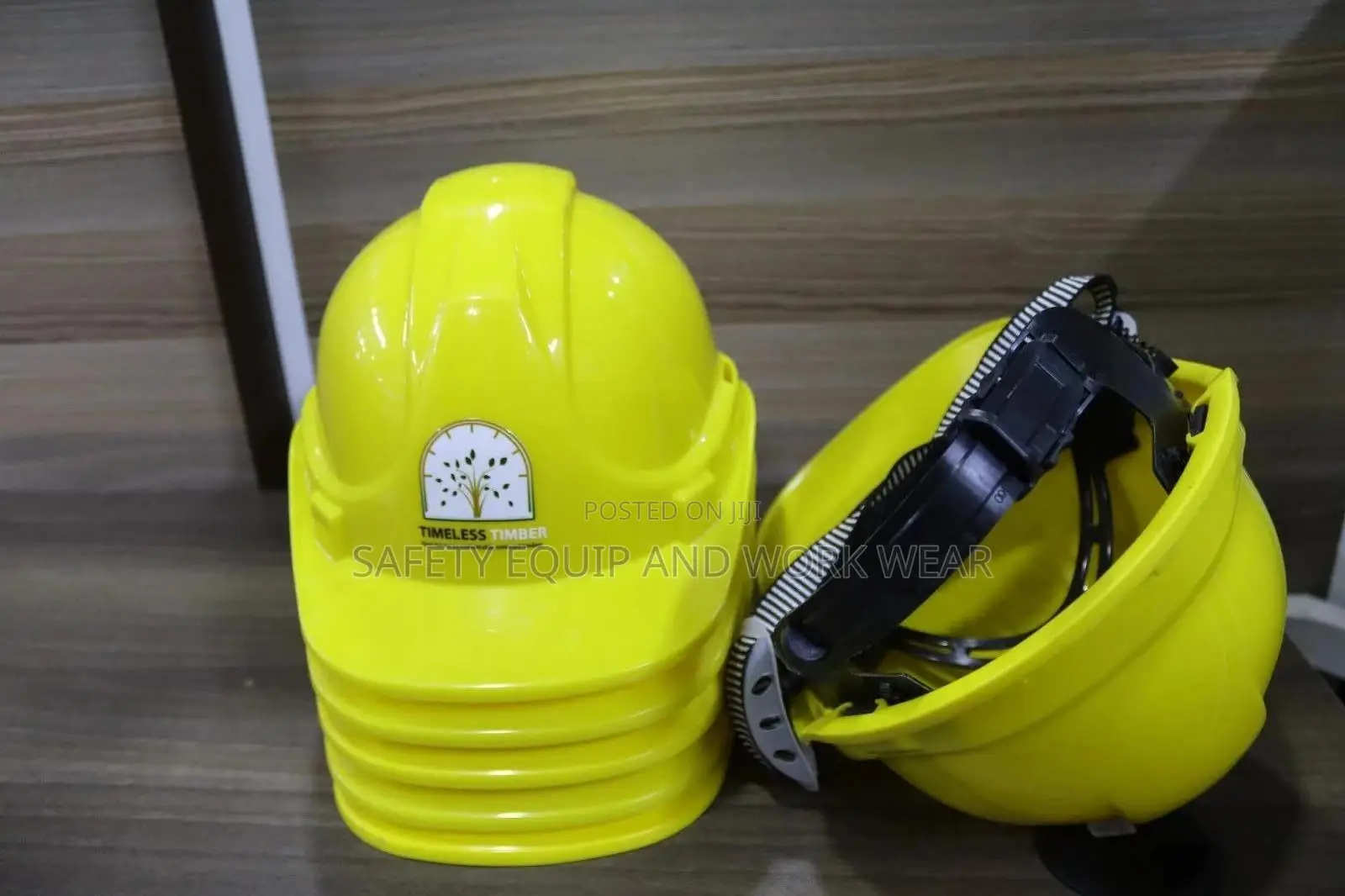 Heavy Duty Helmet Yellow Branded