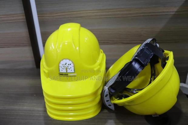 Heavy Duty Helmet Yellow Branded
