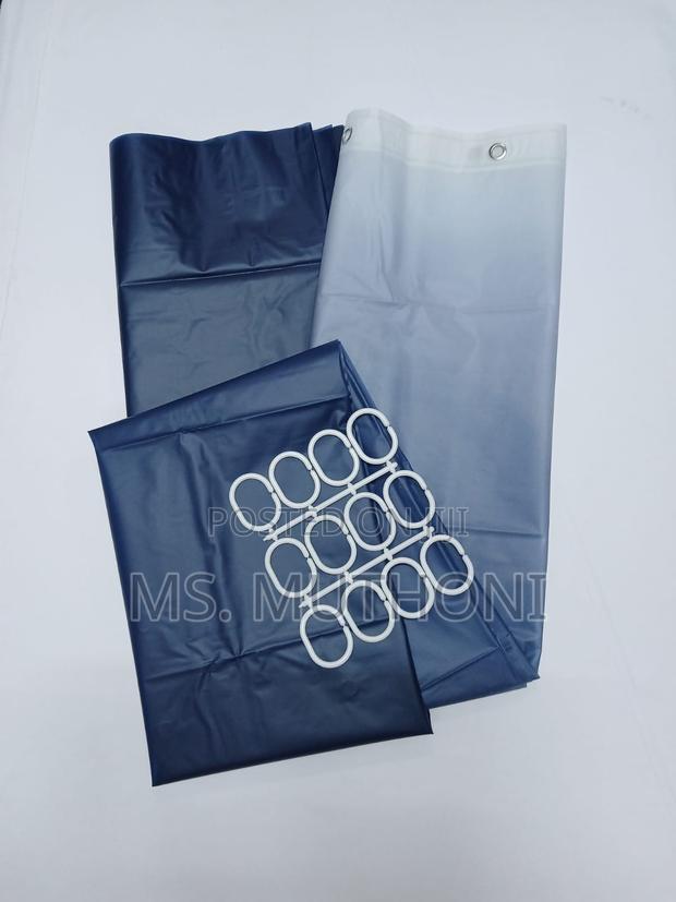 180*180cm Shower Curtains With Hooks - thumbnail 2