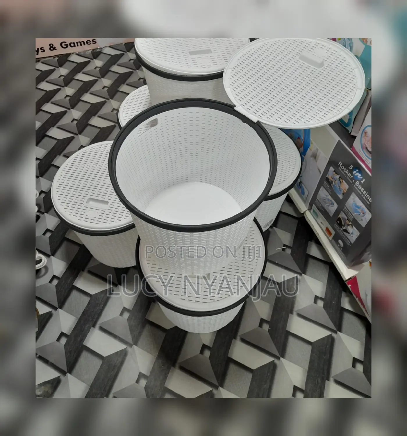 Laundry Basket, Round Laundry Basket
