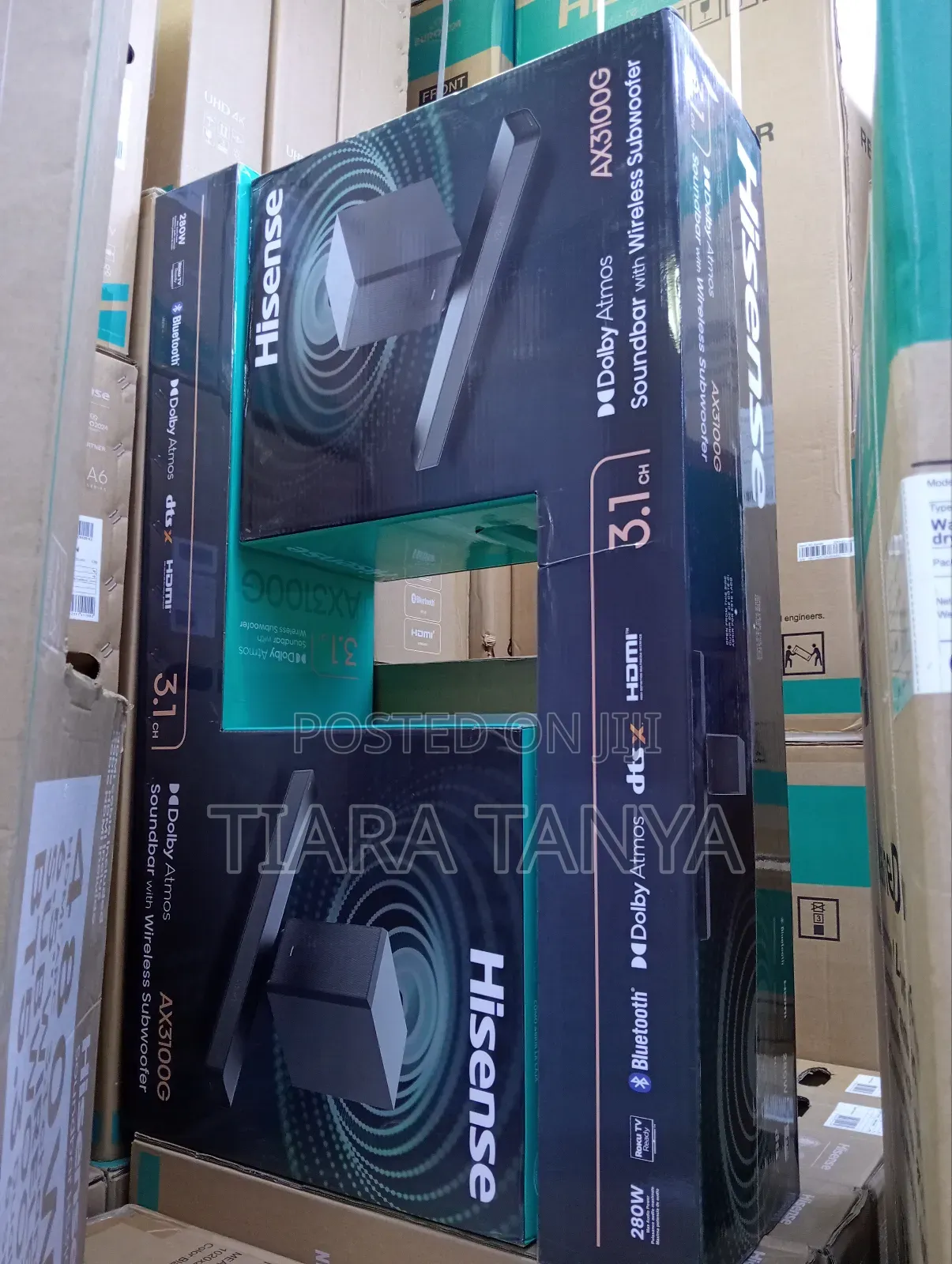 Hisense Sound Bar 280 Watts AX3100G 2yeasr Warranty