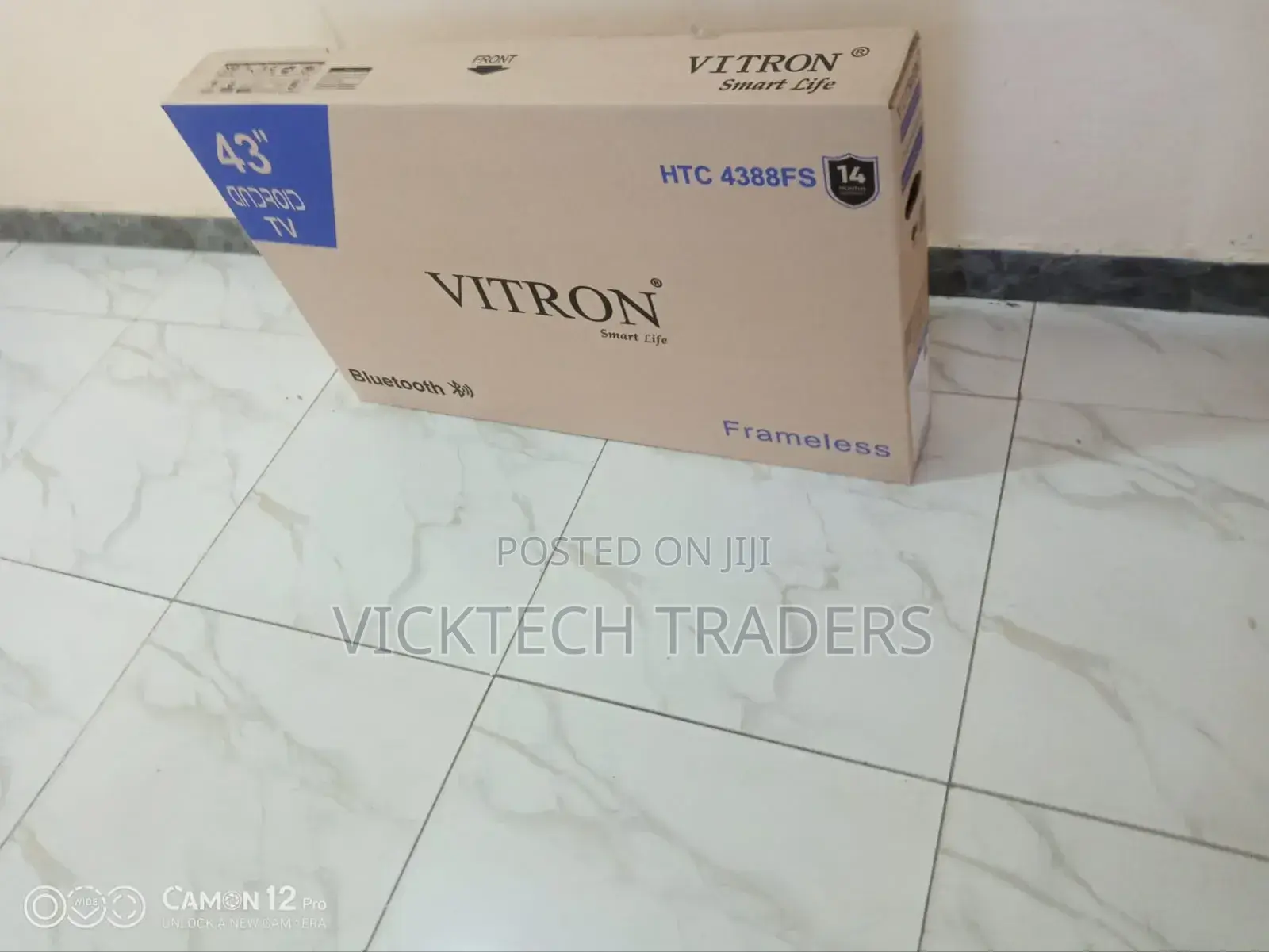 Vitron 43" Inch Smart Android Tv With 1yr Warranty,Frameless