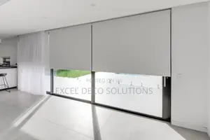 White Color Blackout Roller Blinds