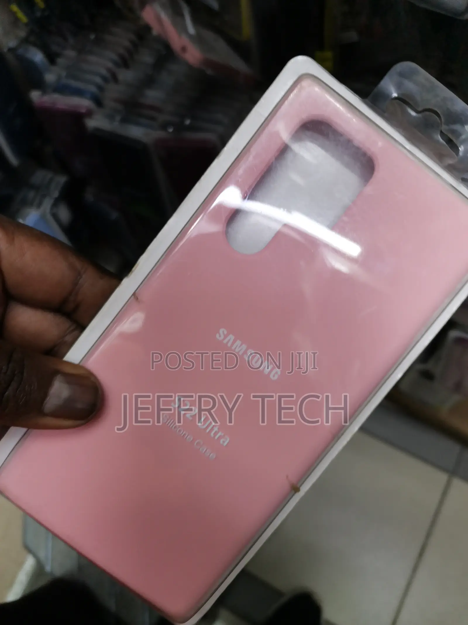 Samsung Galaxy S22 Ultra Silicone Gel Rubber Case-Pink
