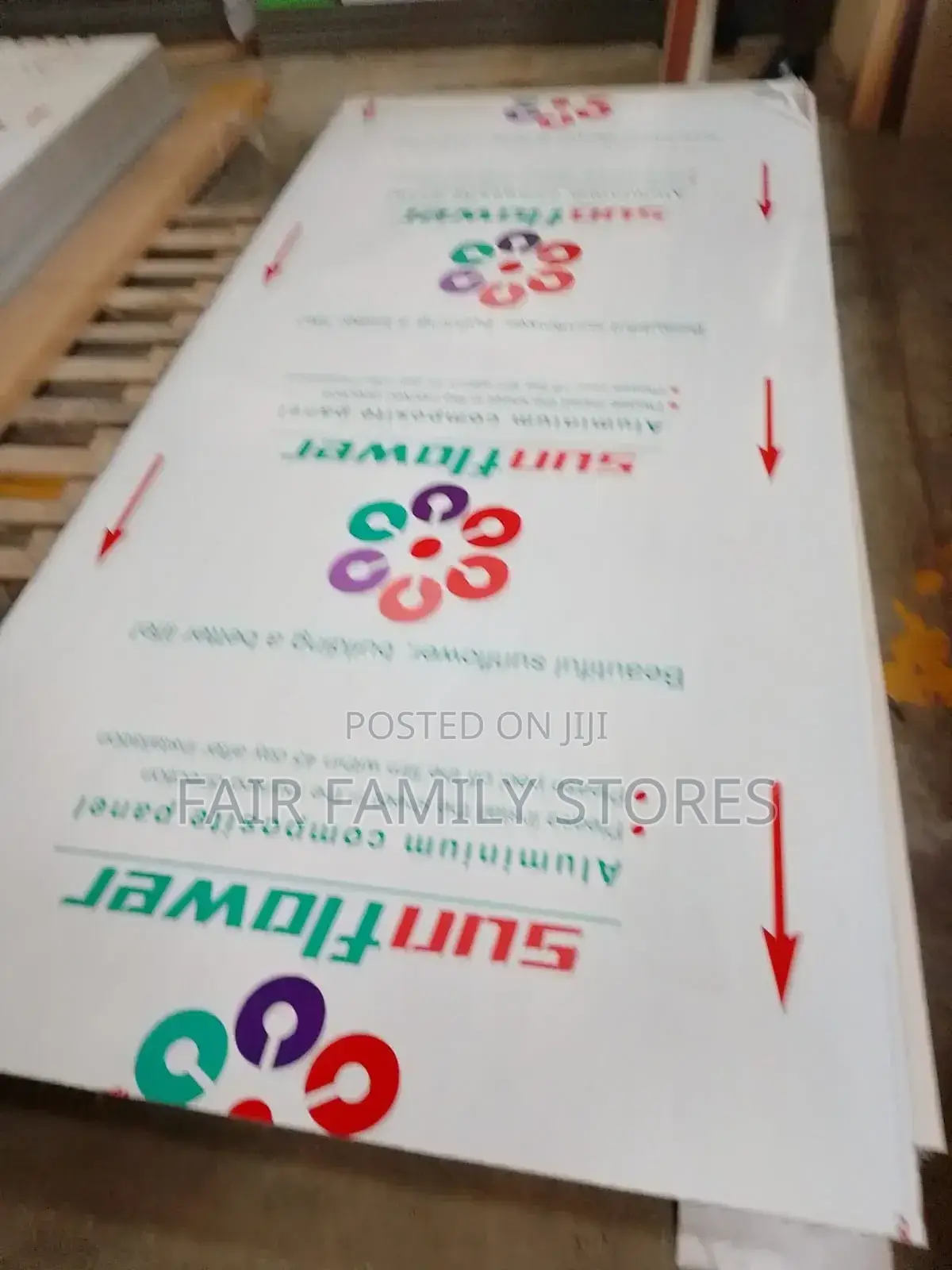 Alucoboard 3mm. Gray , Red, Green and Orange