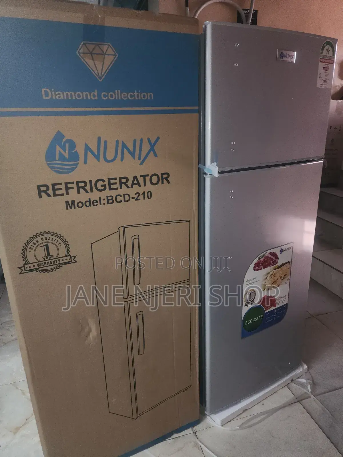 210litre Fridge Nunix Double Door