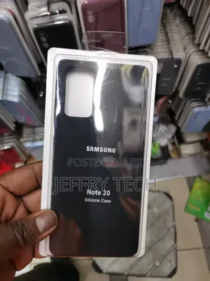 Samsung Galaxy Note 20 Soft Silicone Protective Case-Black