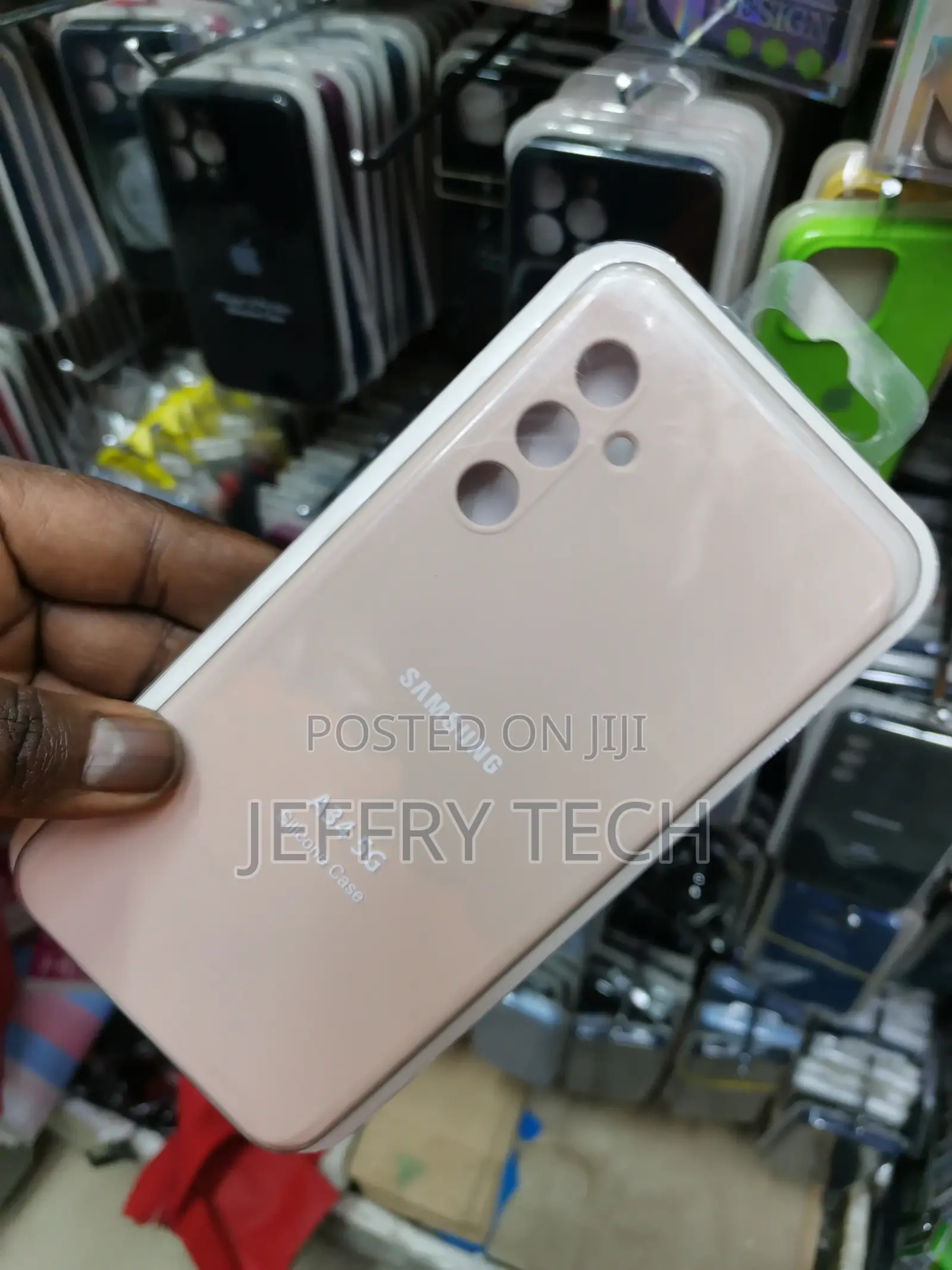 Samsung Galaxy A34 5G Soft Silicone Phone Case-Beige