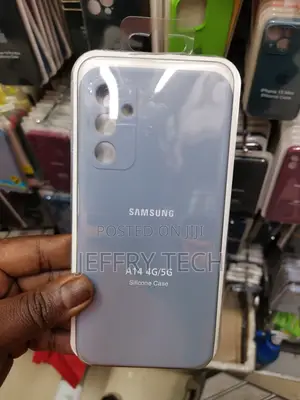 Samsung Galaxy A14 5g/4g Soft Silicone Gel Rubber Case-Blue