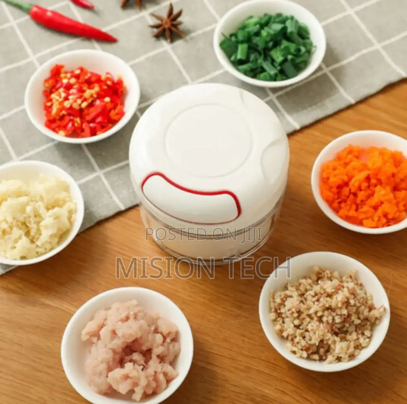 Mini Manual Food Chopper Food Processor Garlic Press Mincer