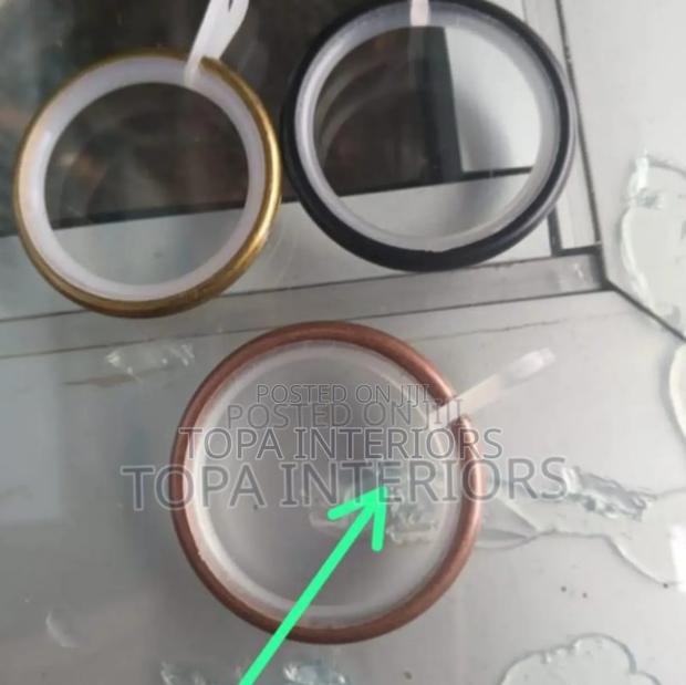 Non Noise Smooth Gliding Curtain Rod Rings With Rubber