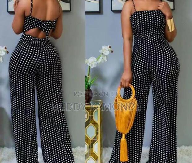 Black White Dotted Jumpsuit - thumbnail 2