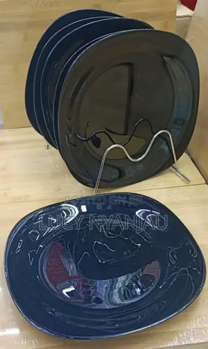 Plate Plain Black Dinner Plates