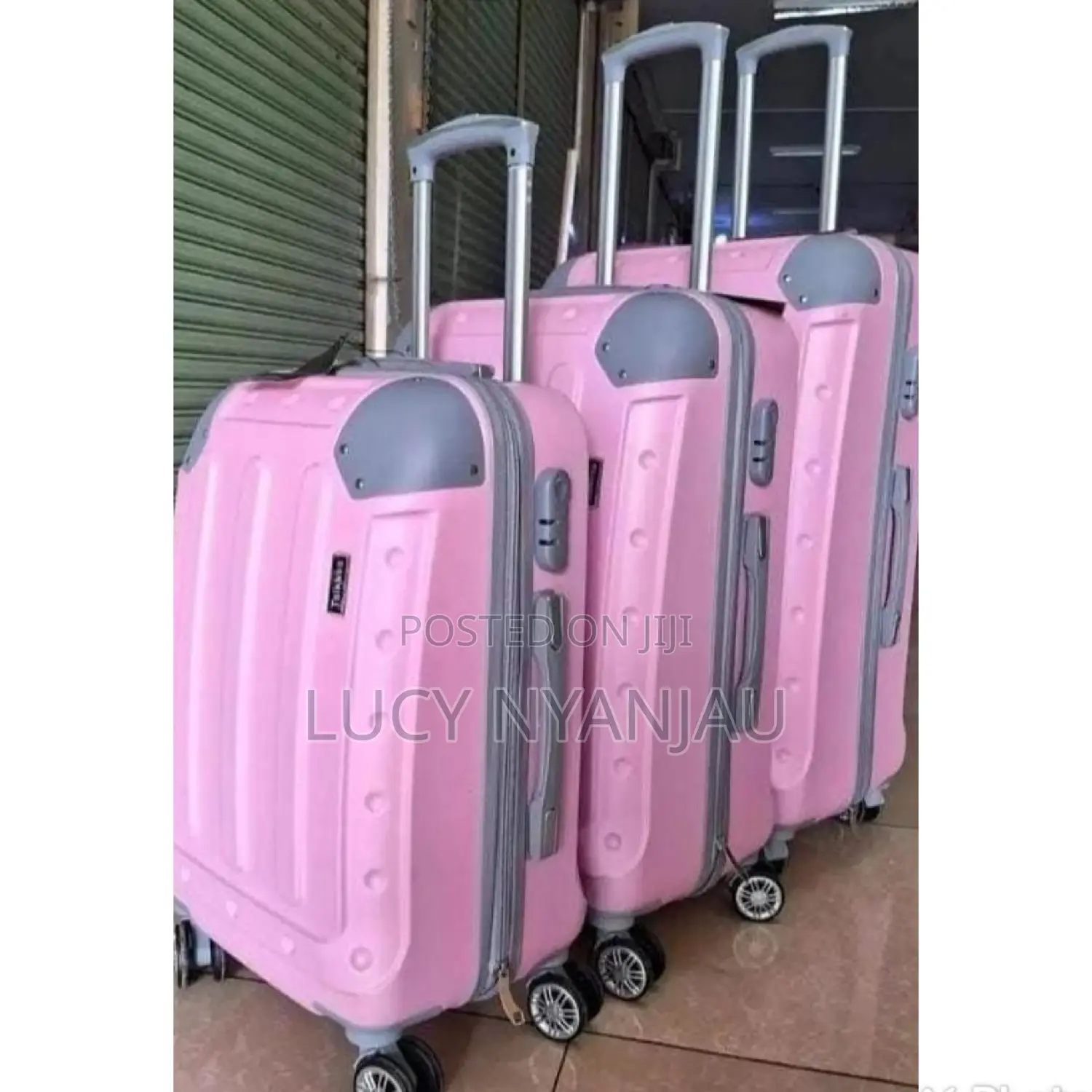 Suitcase 3 In1 Unbreakable Luxurious Rubber Travel Bag.