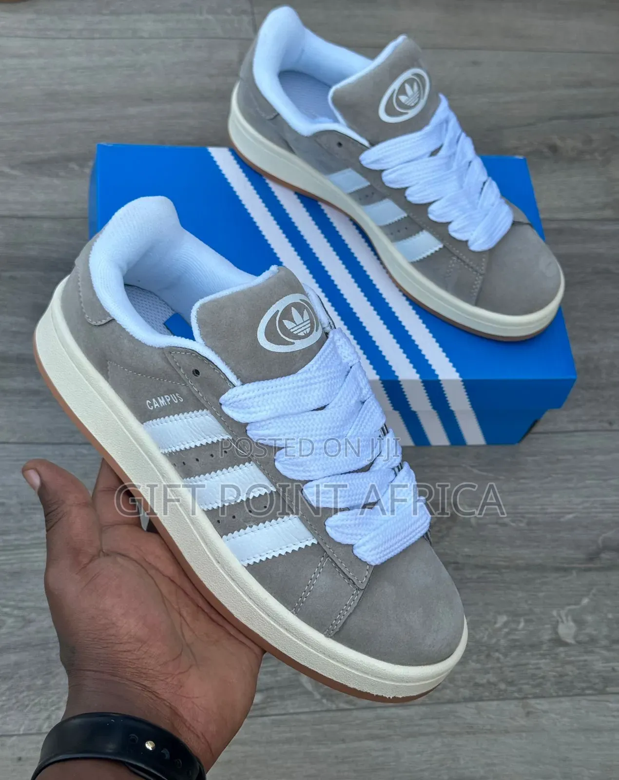 Grey Adidas Campus Unisex Smart Casual
