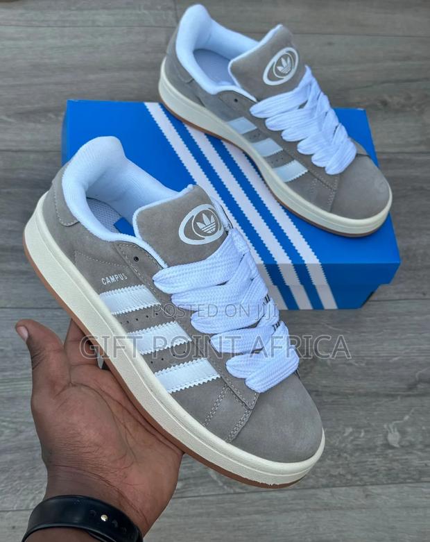 Grey Adidas Campus Unisex Smart Casual - thumbnail 3