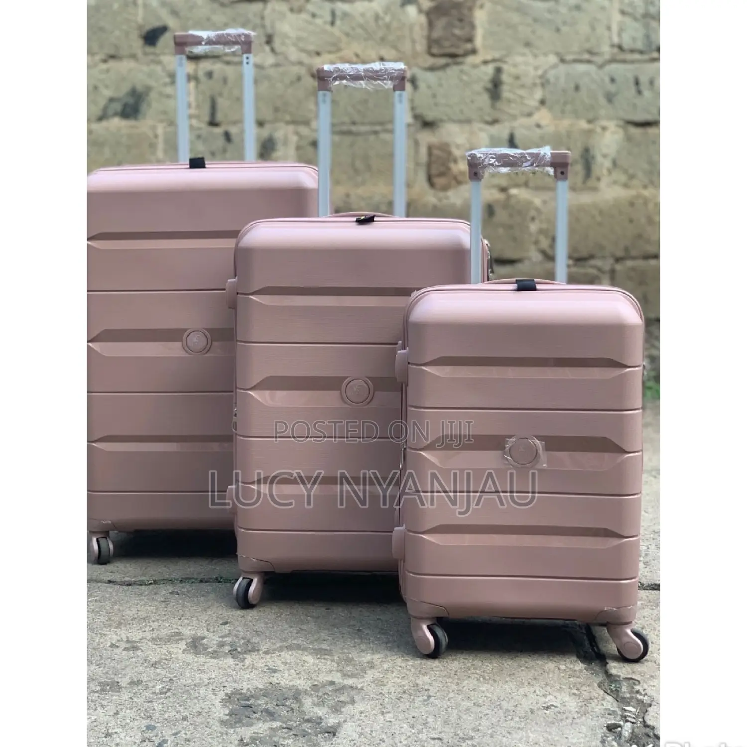 Suitcase 3 in 1 Unbreakable Luxurious Rubber Travel Bag