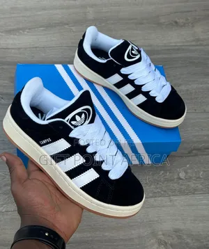 Black White Adidas Campus Sneakers
