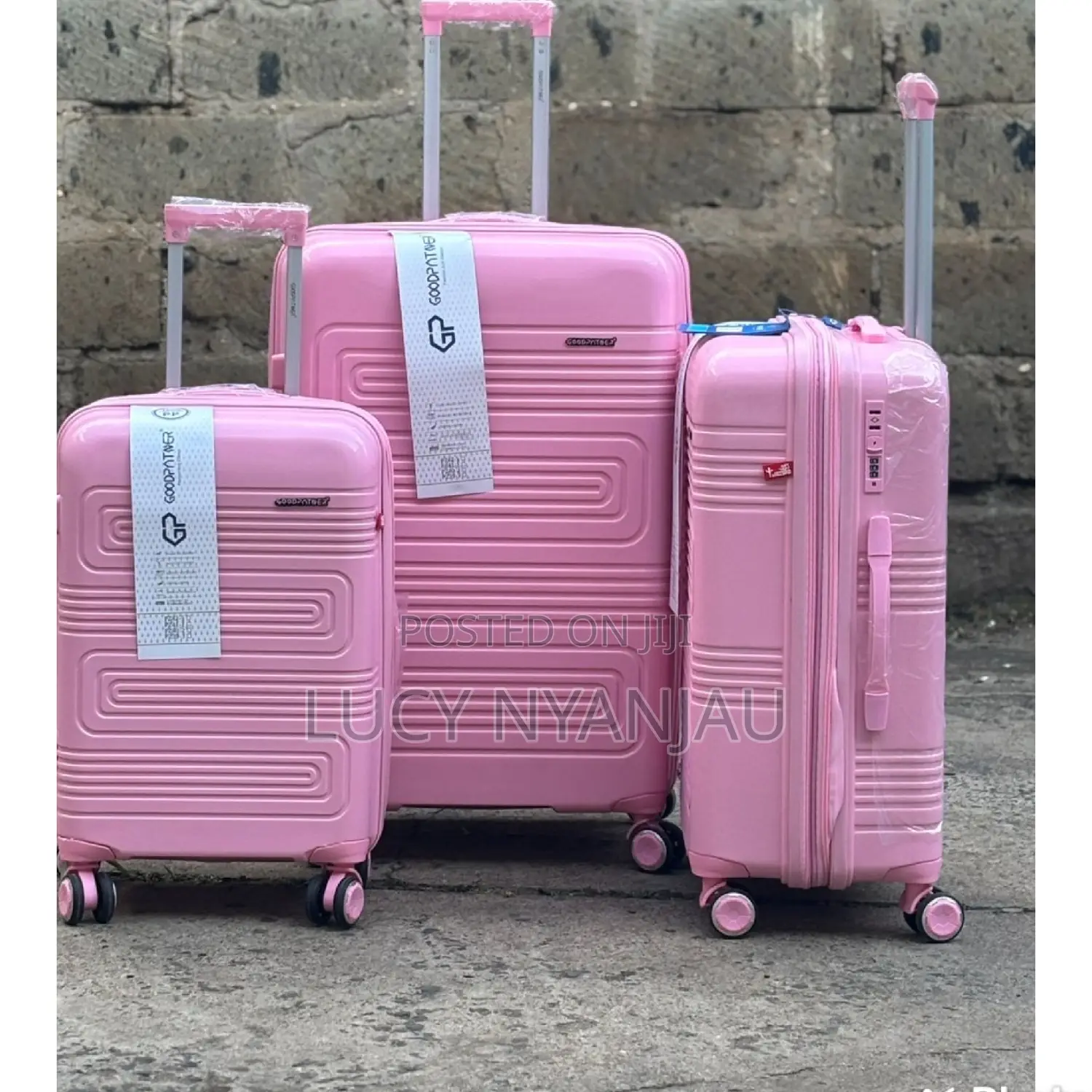 Suitcase Size 4, 3 in 1 Rubber Travel Bag
