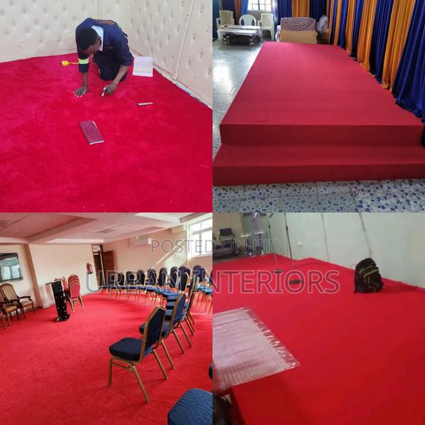 Red Office Carpets Variety 4mm Delta