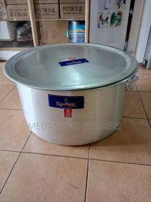 100L Aluminium Sufuria Imported/Commercial Sufuria