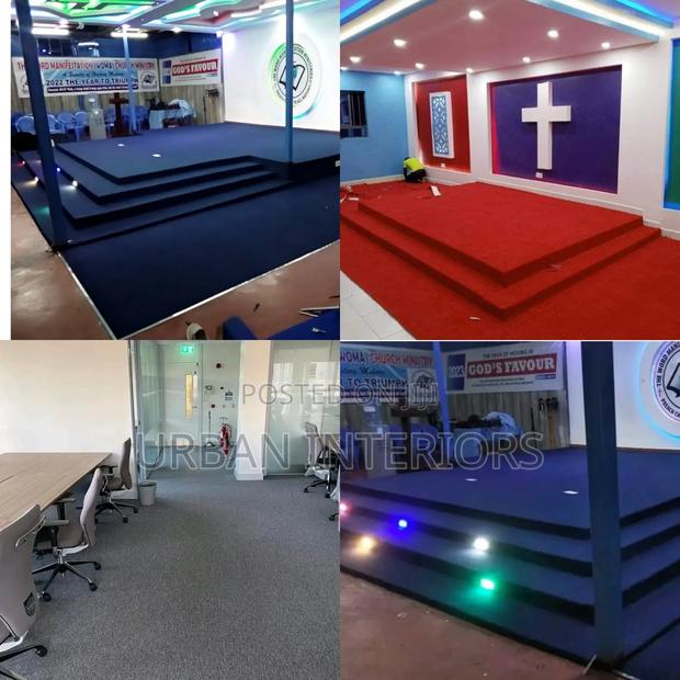 Wall to Wall Carpets for Church With Gypsum