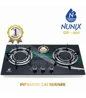 Nunix 3 Burner Glass Top Table Infrared Cooker