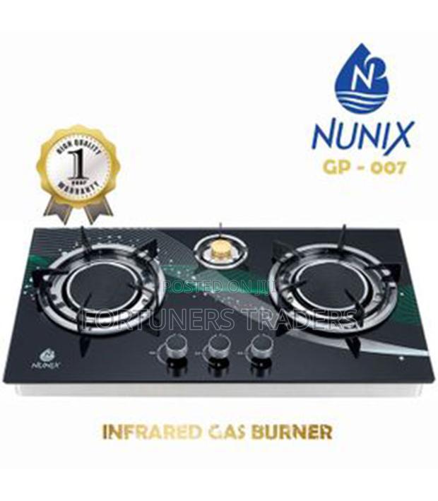 Nunix 3 Burner Glass Top Table Infrared Cooker