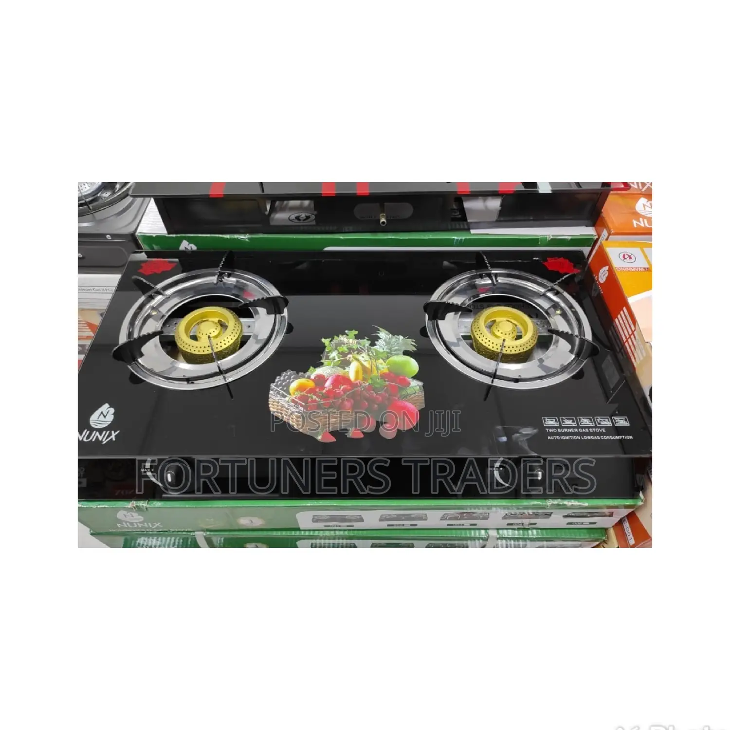 Glass Top Burner Nunix Gas Table Top