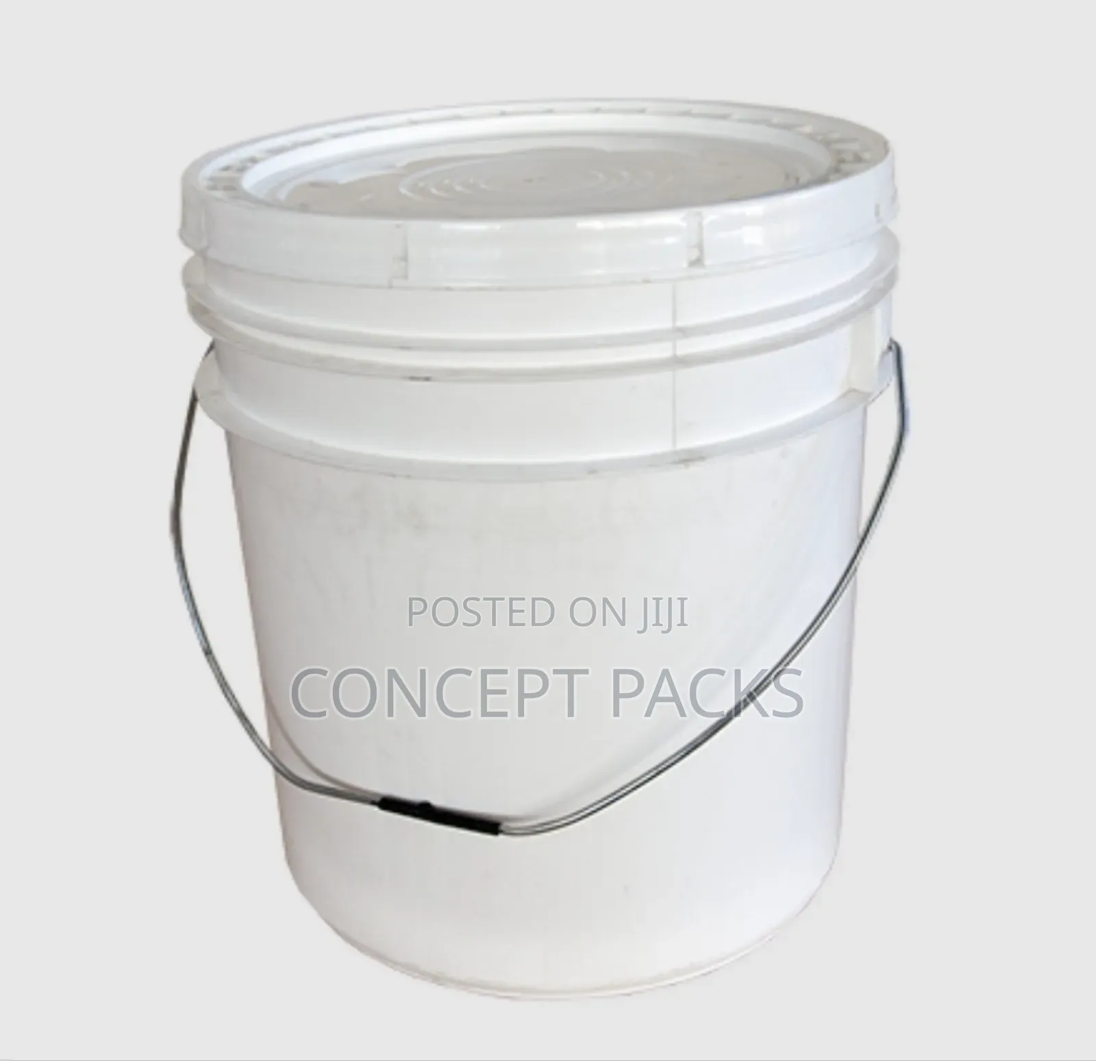 Industrial Bucket 20l With Lid White