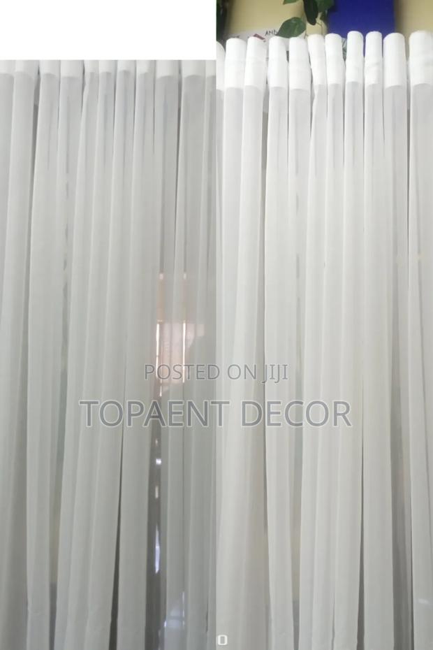Elegant Window Curtain White Sheers - main view